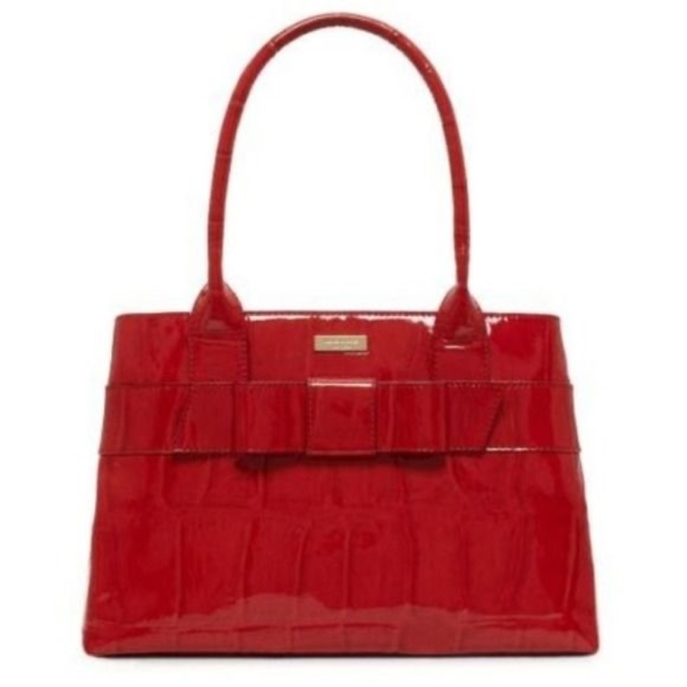 Kate Spade Elena Knightsbridge Red Leather Tote
